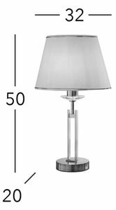 Kolarz 330.71.8C - Lampada da tavolo di cristallo IMPERIAL 1xE27/60W/230V oro/beige