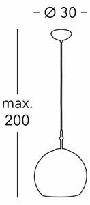 Kolarz 0392.31M.3.Al.Mu - Lampadario a sospensione con filo LUNA 1xE27/60W/230V 24K oro