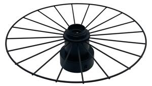 Applique MONTANA 1xE27/15W/230V diametro 30 cm nero