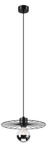Lampadario a sospensione con filo MONTANA 1xE27/15W/230V diametro 30 cm nero