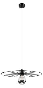 Lampadario a sospensione con filo MONTANA 1xE27/15W/230V diametro 45 cm nero