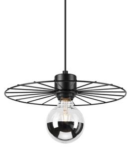 Lampadario a sospensione con filo MONTANA 1xE27/15W/230V diametro 30 cm nero