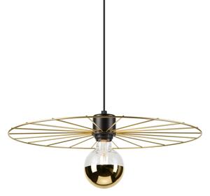 Lampadario a sospensione con filo MONTANA 1xE27/15W/230V diametro 45 cm oro/nero