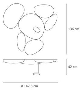 Artemide 1245110A - Plafoniera LED dimmerabile SKYDRO LED/29W/230V 3000K