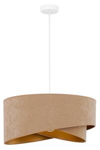 Brilagi - Lampadario LED a sospensione con filo LYRA 1xE27/15W/230V marrone/oro