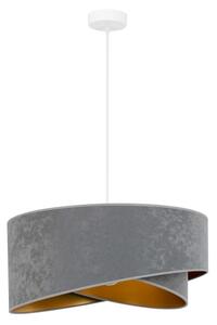 Brilagi - Lampadario LED a sospensione con filo LYRA 1xE27/15W/230V grigio/oro