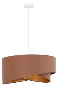 Brilagi - Lampadario LED a sospensione con filo LYRA 1xE27/15W/230V marrone/oro