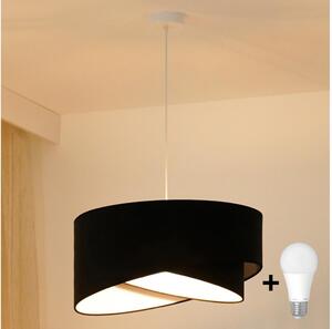 Brilagi - Lampadario LED a sospensione con filo LYRA 1xE27/15W/230V nero/bianco