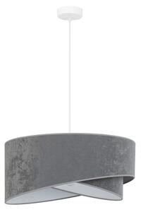 Brilagi - Lampadario LED a sospensione con filo LYRA 1xE27/15W/230V grigio/bianco