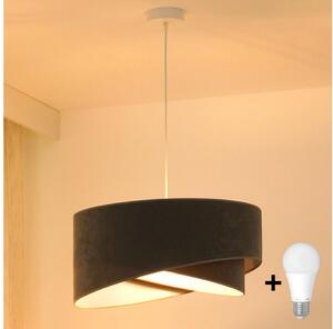 Brilagi - Lampadario LED a sospensione con filo LYRA 1xE27/15W/230V grigio/bianco