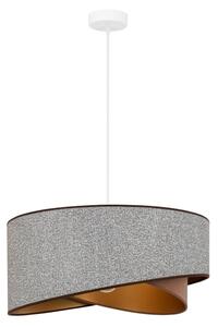 Brilagi - Lampadario LED a sospensione con filo LYRA 1xE27/15W/230V grigio/color crema/oro