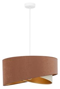 Brilagi - Lampadario LED a sospensione con filo LYRA 1xE27/15W/230V marrone/color crema/oro