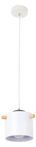 Lampadario a sospensione con filo BODO 1xE27/60W/230V bianco