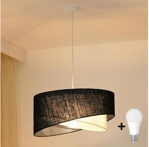 Brilagi - Lampadario LED a sospensione con filo LYRA 1xE27/15W/230V nero/color crema