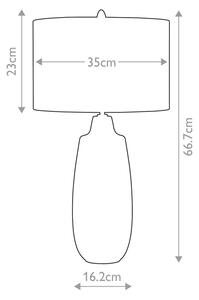 Elstead NEWHAM-TL-L - Lampada da tavolo NEWHAM 1xE27/60W/230V