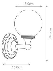 Elstead BATH-AUSTEN4-PC - Lampada LED da bagno AUSTEN 1xG9/3W/230V IP44
