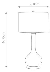 Elstead MILO-PN-TL-OVTH - Lampada da tavolo MILO 1xE27/60W/230V rosa