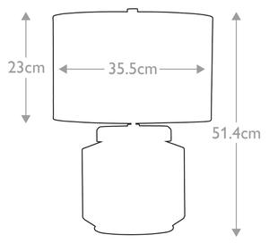 Elstead LUGA-TL-NATURAL - Lampada da tavolo LUGA 1xE27/60W/230V
