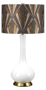 Elstead MILO-AB-TL-VOGPB - Lampada da tavolo MILO 1xE27/60W/230V grigio/oro