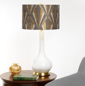 Elstead MILO-AB-TL-VOGPB - Lampada da tavolo MILO 1xE27/60W/230V grigio/oro