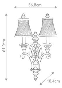 Feiss FE-DRAWING-ROOM2 - Applique DRAWING ROOM 2xE14/60W/230V