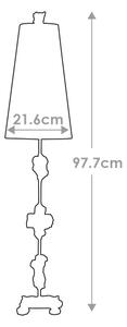 Flambeau FB-FRAGMENT-TL-G - Lampada da tavolo FRAGMENT 1xE27/60W/230V