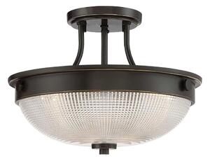 Quoizel QZ-MANTLE-SF-PN - Lampadario a plafone MANTLE 2xE27/60W/230V bronzo