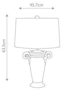 Flambeau FB-GALLIER-TL - Lampada da tavolo GALLIER 1xE27/60W/230V