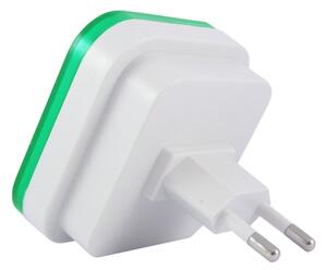 Luce notturna LED con sensore crepuscolare LED/0,5W/230V verde