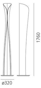 Artemide 1361020A - Lampada LED da terra CADMO LED/44W/230V + 1xGU10/10W/230V bianco