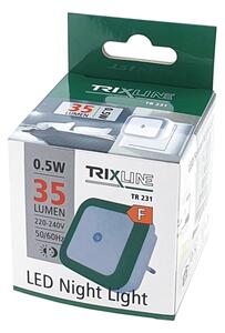 Luce notturna LED con sensore crepuscolare LED/0,5W/230V verde
