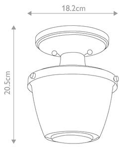 Quoizel QZ-DUBLIN-SF-PC - Lampada da bagno DUBLIN 1xE27/40W/230V IP44 cromo
