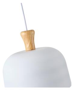 Lampadario a sospensione con filo 1xE27/15W/230V bianco diametro 27 cm
