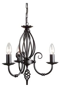 Elstead ART3-BLACK - Lampadario a sospensione con catena ARTISAN 3xE14/60W/230V