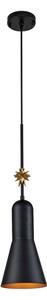 Elstead ETOILE-P-M-MB - Lampadario a sospensione con filo ETOILE 1xE27/60W/230V diametro 17,8 cm nero