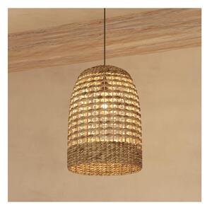 Atmosphera - Lampadario a sospensione con filo SAND 1xE27/40W/230V rattan/giacinto d'acqua