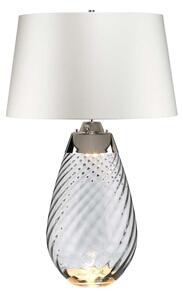 Elstead LENA-TL-L-SMOKE-OWSS - Lampada da tavolo LED LENA 1xE27/40W/230V 74 cm bianco