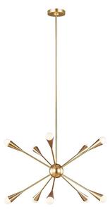 Feiss FE-JAX10-BB - Lampadario a sospensione con supporto rigido LED JAX 10xG9/3W/230V oro