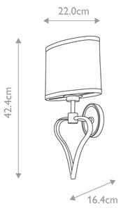 Elstead BATH-FALMOUTH-FG - Lampada bagno LED 1xG9/3W + LED/1W IP44