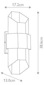 Quoizel QZ-CHASM-M-BKW - Lampada LED da esterno CHASM 2xLED/5,5W/230V IP44