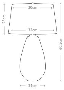 Elstead LENA-TL-S-SMOKE-OWSS-Lampada da tavolo LED LENA 1xE27/60W/230V+1xGU10/7W bianco