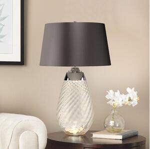 Elstead LENA-TL-L-SMOKE - Lampada da tavolo LED LENA 1xE27/40W/230V 74 cm grigio