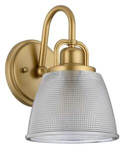 Quoizel QZ-DUBLIN1-PNBR - Lampada LED da bagno DUBLIN 1xG9/3W/230V IP44 oro