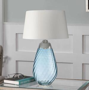 Elstead LENA-TL-L-BLU-OWSS-Lampada da tavolo LED LENA 1xE27/40W/230V 74cm blu/bianco