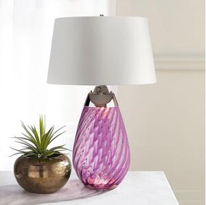 Elstead LENA-TL-L-PLUM-OWSS-Lampada da tavolo LED LENA 1xE27/40W/230V 74cm rosa/bianco