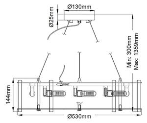 Kichler KL-CRYSTAL-SKYE8 - LED Lampadario da bagno CRYSTAL SKYE 8xG9/3W/230V IP44