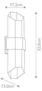 Quoizel QZ-CHASM-L-BKW - Lampada LED da esterno CHASM 2xLED/9,5W/230V IP44