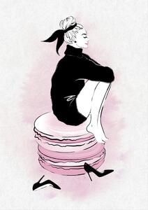 Illustrazione Macaron Girl, Martina Pavlova