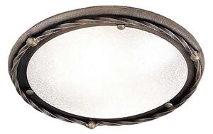Elstead PB-F-B-BLK-GOLD - Plafoniera PEMBROKE 1xE27/60W/230V ottone