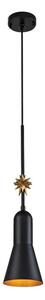 Elstead ETOILE-P-S-MB - Lampadario a sospensione con filo ETOILE 1xE27/60W/230V diametro 13,3 cm nero
